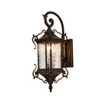 Rustic Metal Outdoor Wall Sconce Light