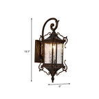 Rustic Metal Outdoor Wall Sconce Light