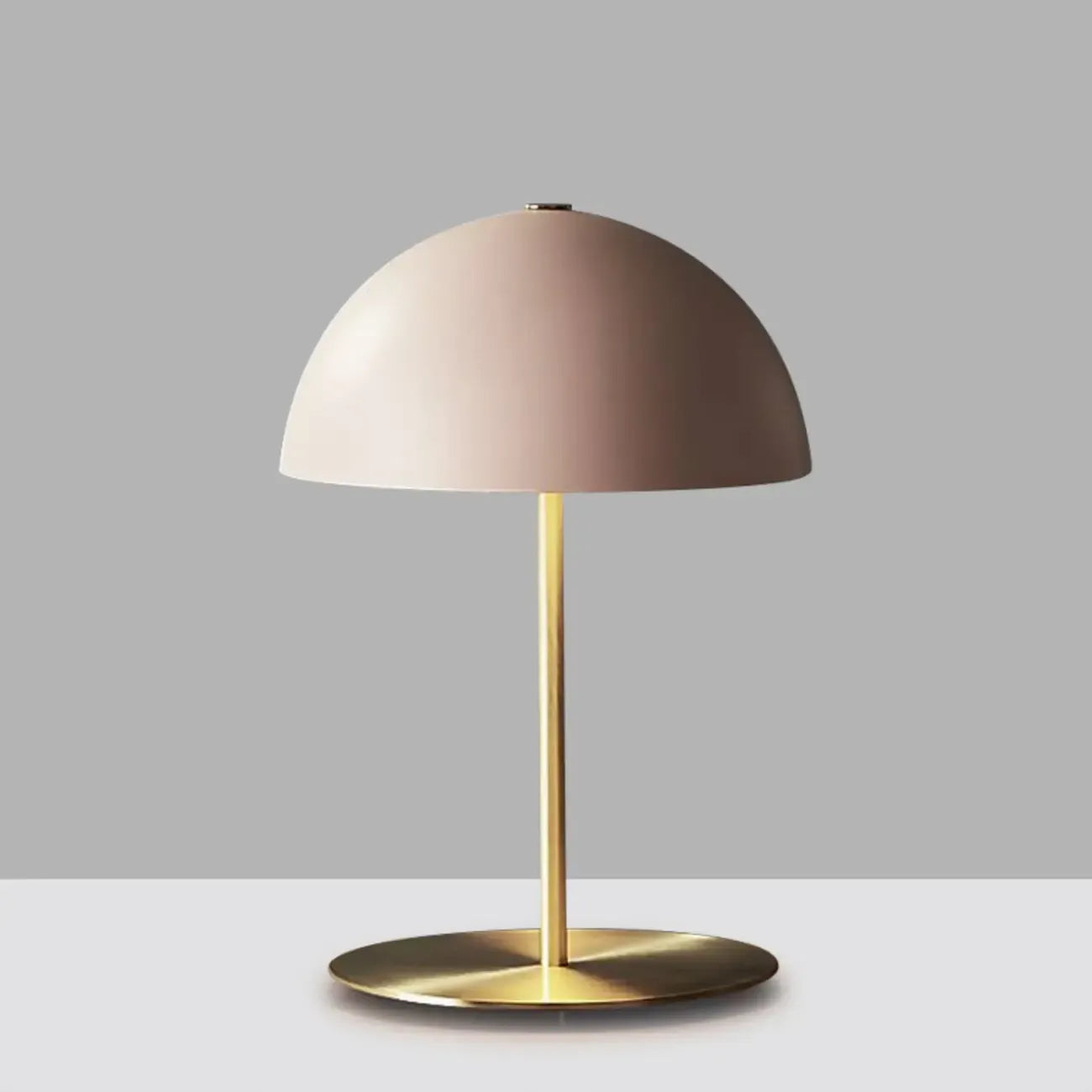 Simplistic Dome Shade Gold Table Lamp for Residential