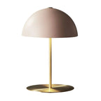 Simplistic Dome Shade Gold Table Lamp for Residential