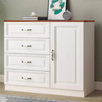 Rectangle Accent Cabinet with Ample Storage for Living Room