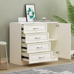 Rectangle Accent Cabinet with Ample Storage for Living Room