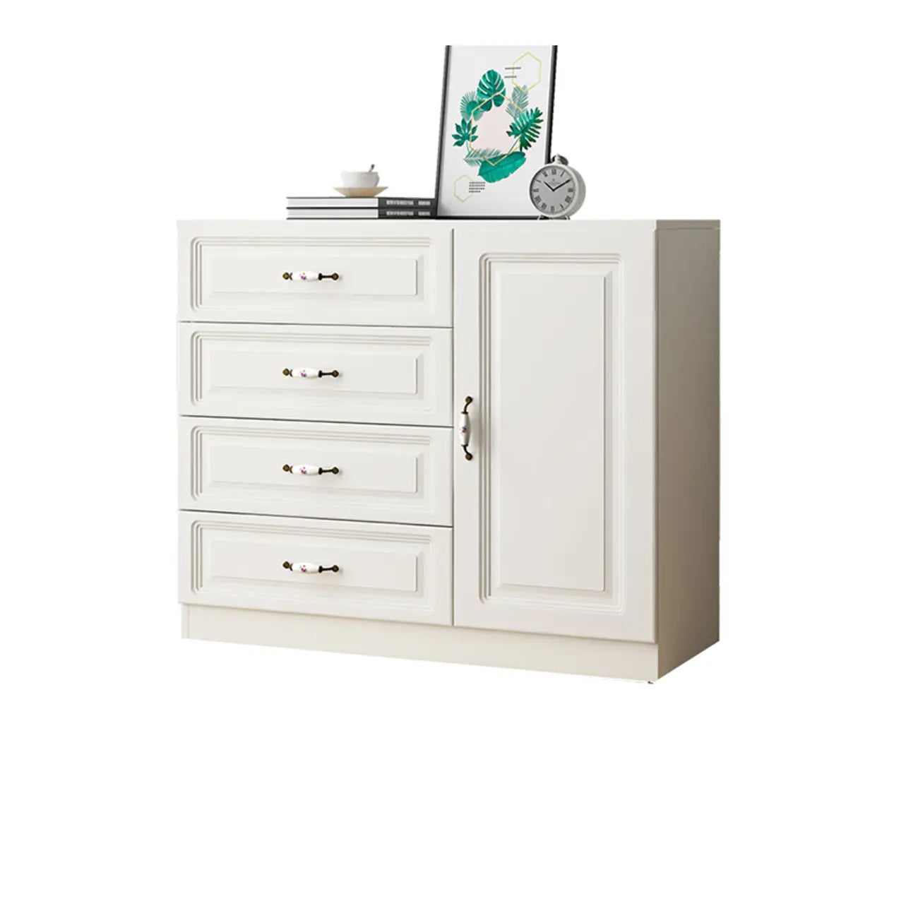 Rectangle Accent Cabinet with Ample Storage for Living Room