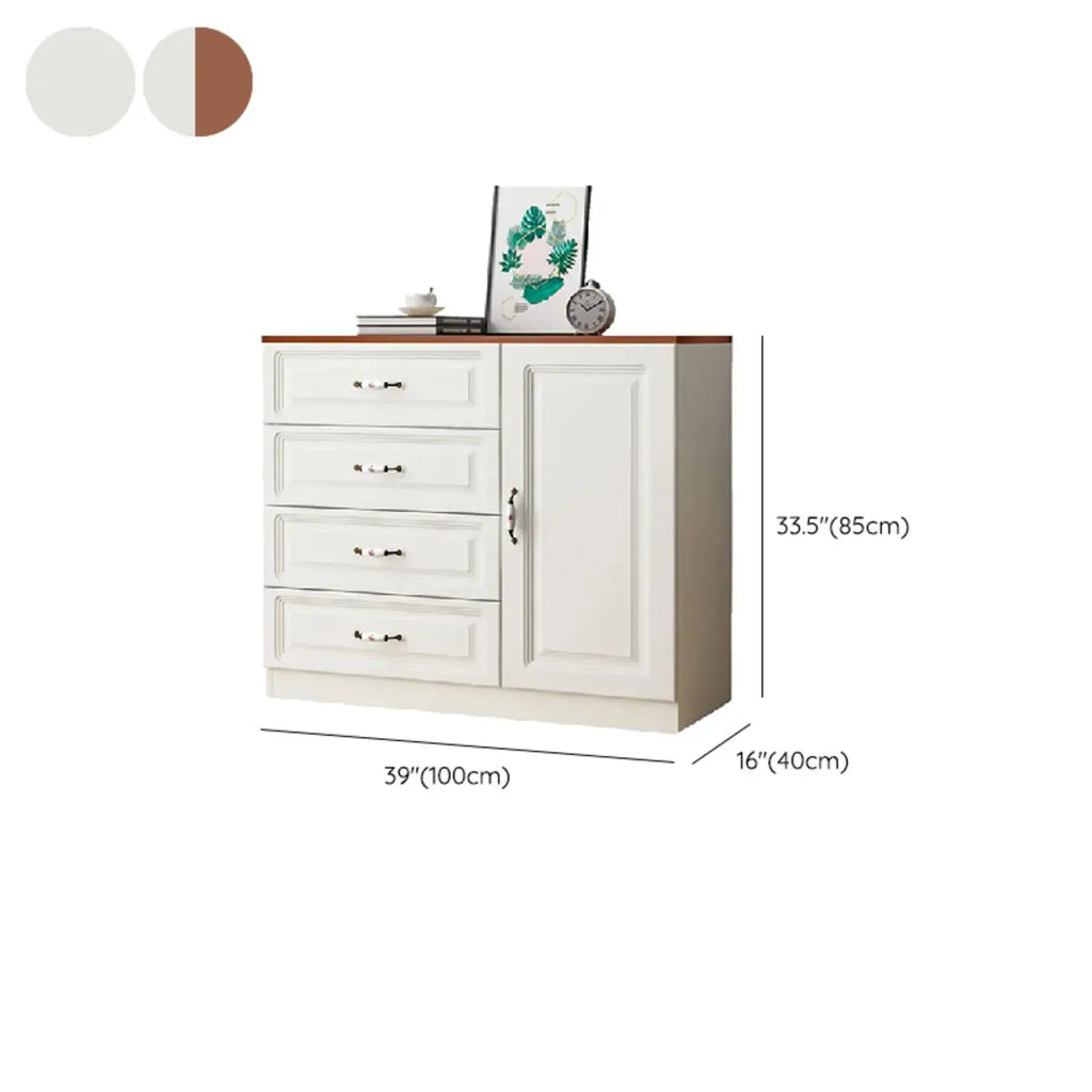 Rectangle Accent Cabinet with Ample Storage for Living Room