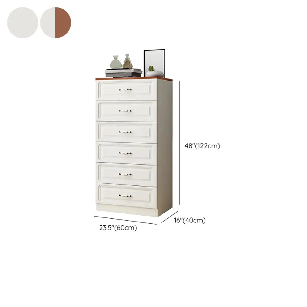Rectangle Accent Cabinet with Ample Storage for Living Room