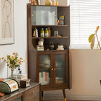 3 Legs Retro Wooden Kitchen Cabinet for Living Room Decor