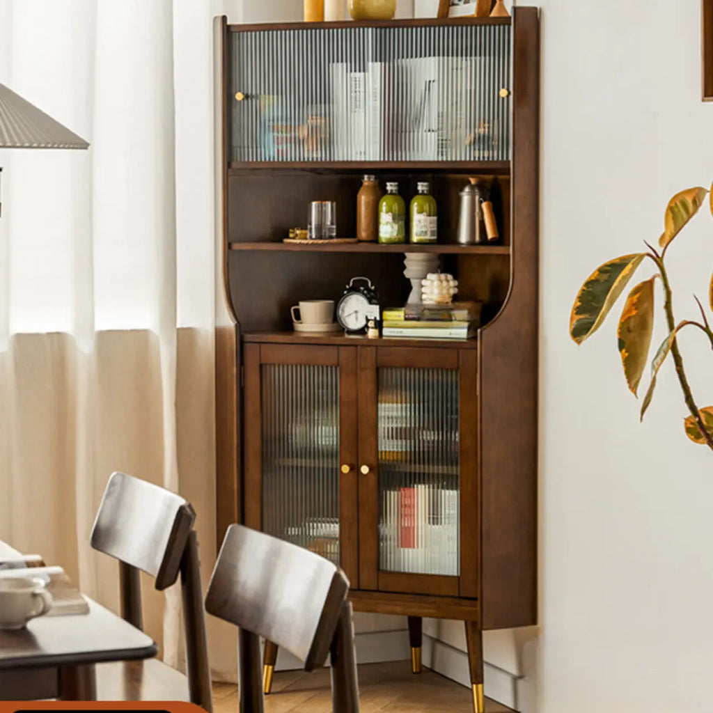 3 Legs Retro Wooden Kitchen Cabinet for Living Room Decor