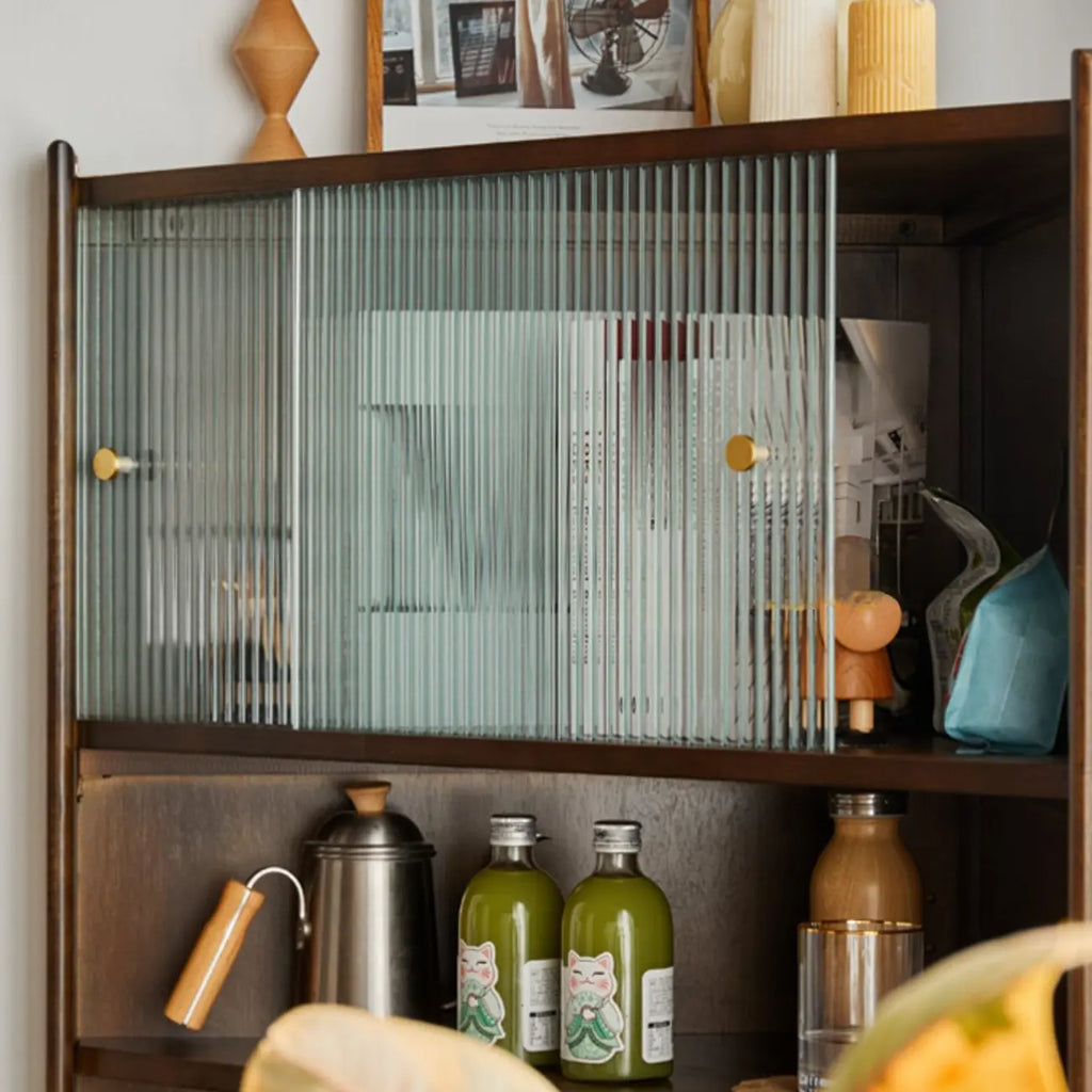 3 Legs Retro Wooden Kitchen Cabinet for Living Room Decor