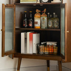 3 Legs Retro Wooden Kitchen Cabinet for Living Room Decor