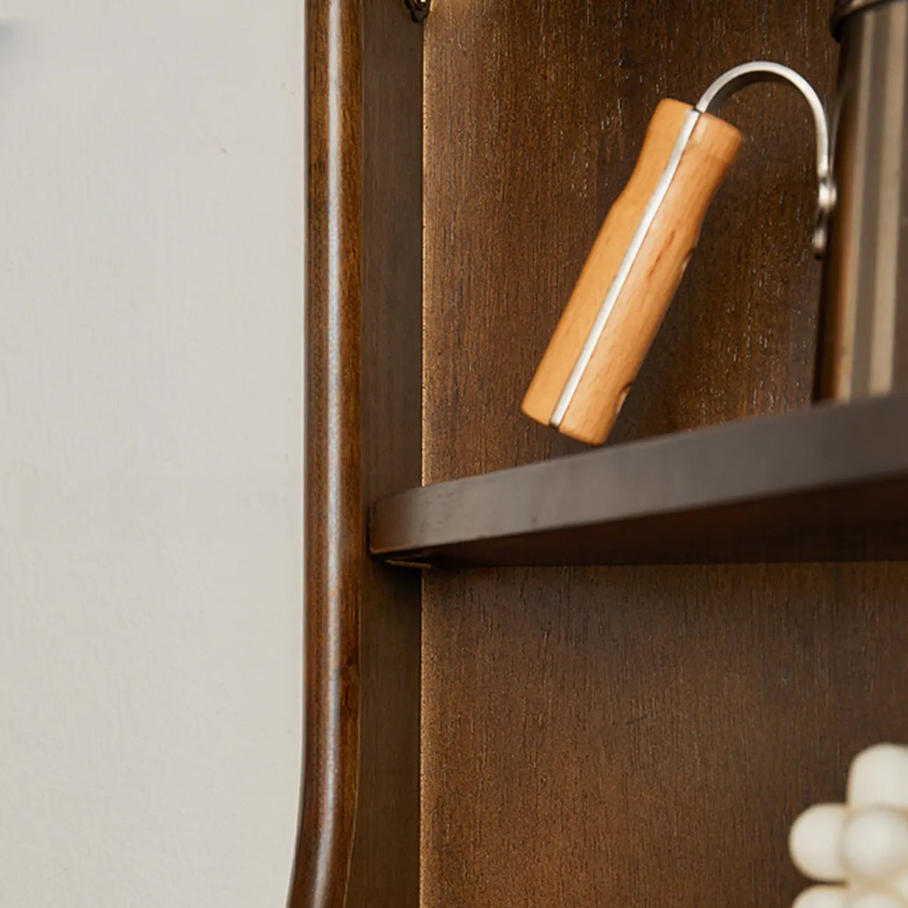 3 Legs Retro Wooden Kitchen Cabinet for Living Room Decor