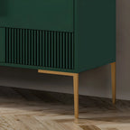 Elegant Wooden Sideboard with Drawers in Green/Grey