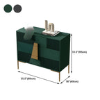 Elegant Wooden Sideboard with Drawers in Green/Grey