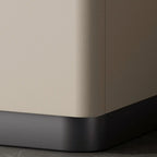 Modern Wooden Bedside Cabinet with Dual Drawers in Cream