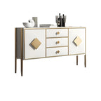 Luxury Wooden Sideboard with 3 Drawers & 2 Cabinets