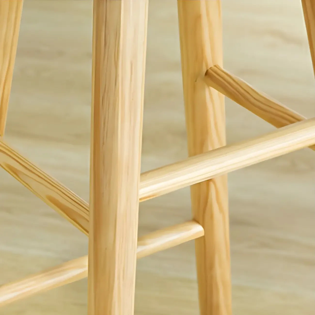Elegant Long Bar Table with Wooden Stools