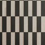 Modern Wooden Sideboard with Storage in Black-White Striped