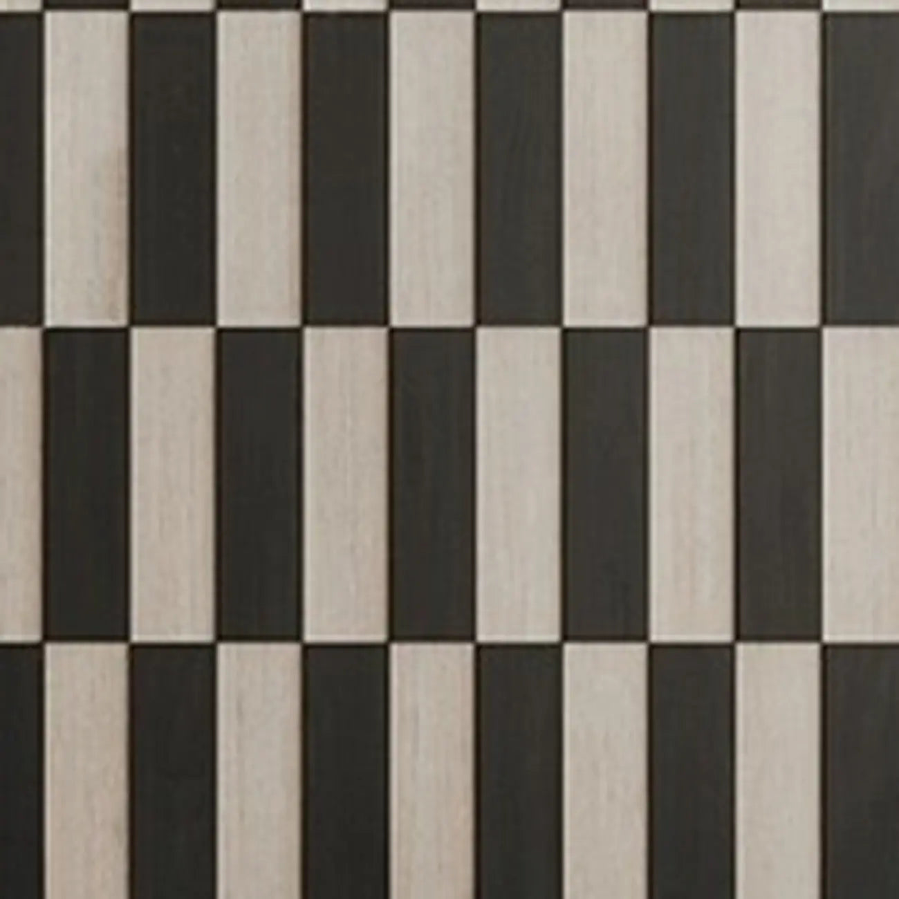 Modern Wooden Sideboard with Storage in Black-White Striped