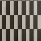 Modern Wooden Sideboard with Storage in Black-White Striped