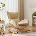 Upholstered Rocking Chair with Optional Ottoman