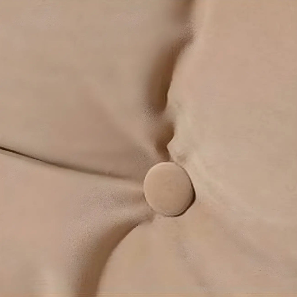 Minimalistic Flannel Cushioned Rocking Chair for Living Room