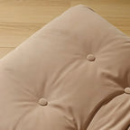 Minimalistic Flannel Cushioned Rocking Chair for Living Room