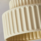 Modern Cylinder Semi Flush Ceiling Light with Plastic Shade