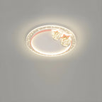 Dimmable Star LED Flush Ceiling Light for Kids Bedroom Decor