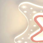Dimmable Star LED Flush Ceiling Light for Kids Bedroom Decor