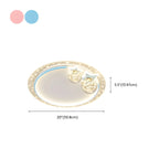 Dimmable Star LED Flush Ceiling Light for Kids Bedroom Decor