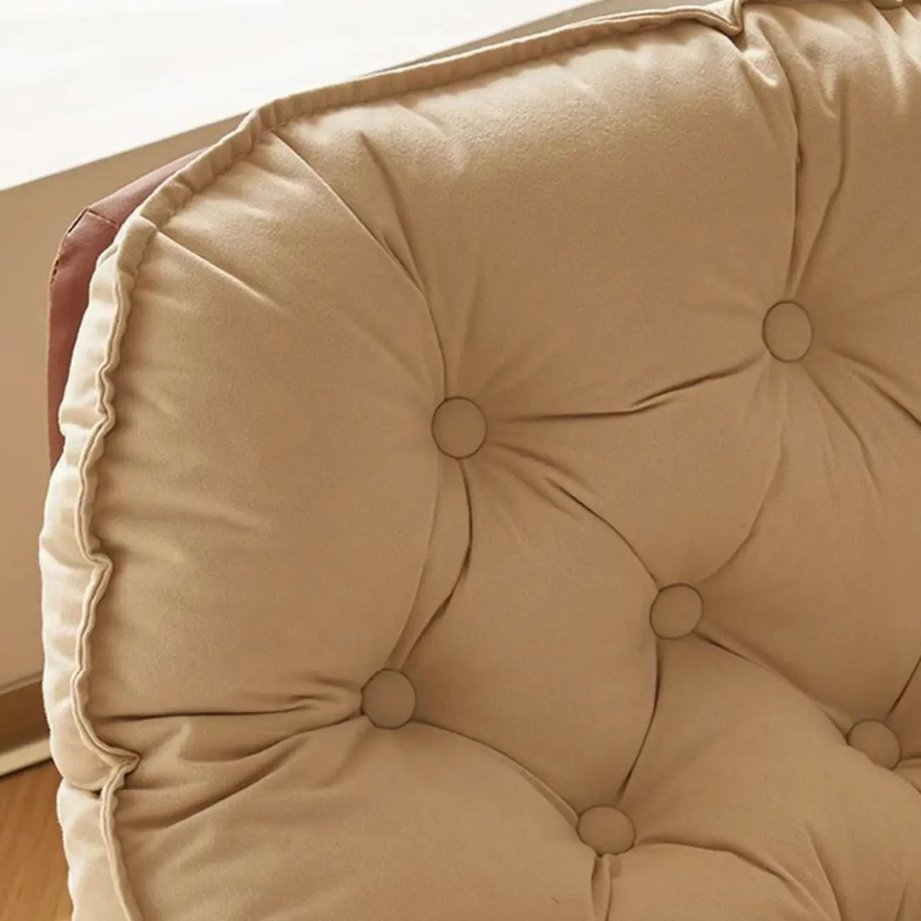 Comfortable Wide Seat Flannel Rocking Chair for Indoor