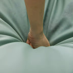 Modern Blue Leather Upholstered Rocking Chair for Indoor