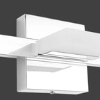 Minimalist Silver 3-Light Stainless Steel Vanity Light for Bathroom