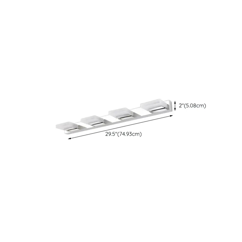 Minimalist Silver 3-Light Stainless Steel Vanity Light for Bathroom