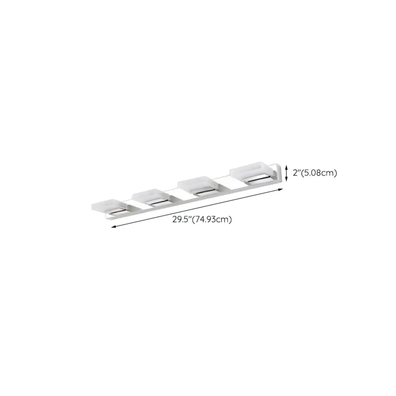 Minimalist Silver 3-Light Stainless Steel Vanity Light for Bathroom