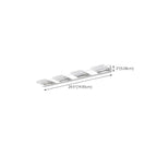 Minimalist Silver 3-Light Stainless Steel Vanity Light for Bathroom