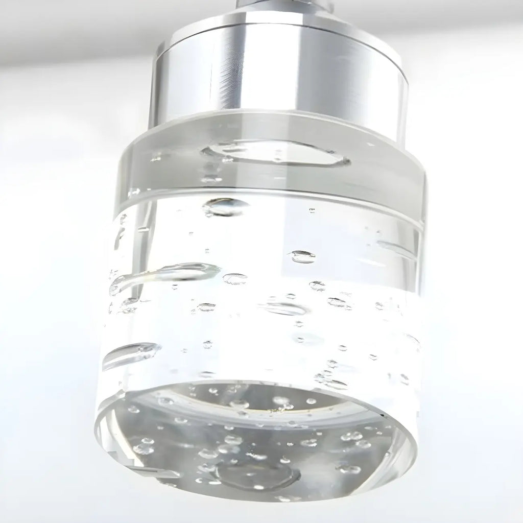 Modern Silver LED Vanity Light with Crystal for Bathroom Mirror