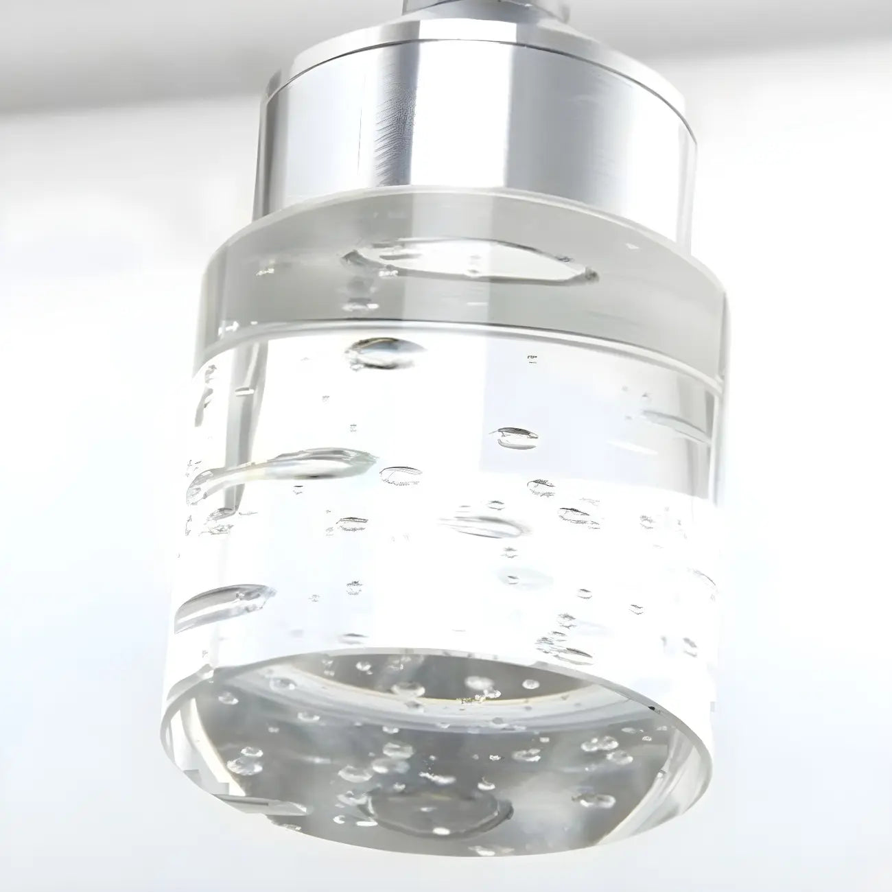 Modern Silver LED Vanity Light with Crystal for Bathroom Mirror