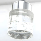 Modern Silver LED Vanity Light with Crystal for Bathroom Mirror