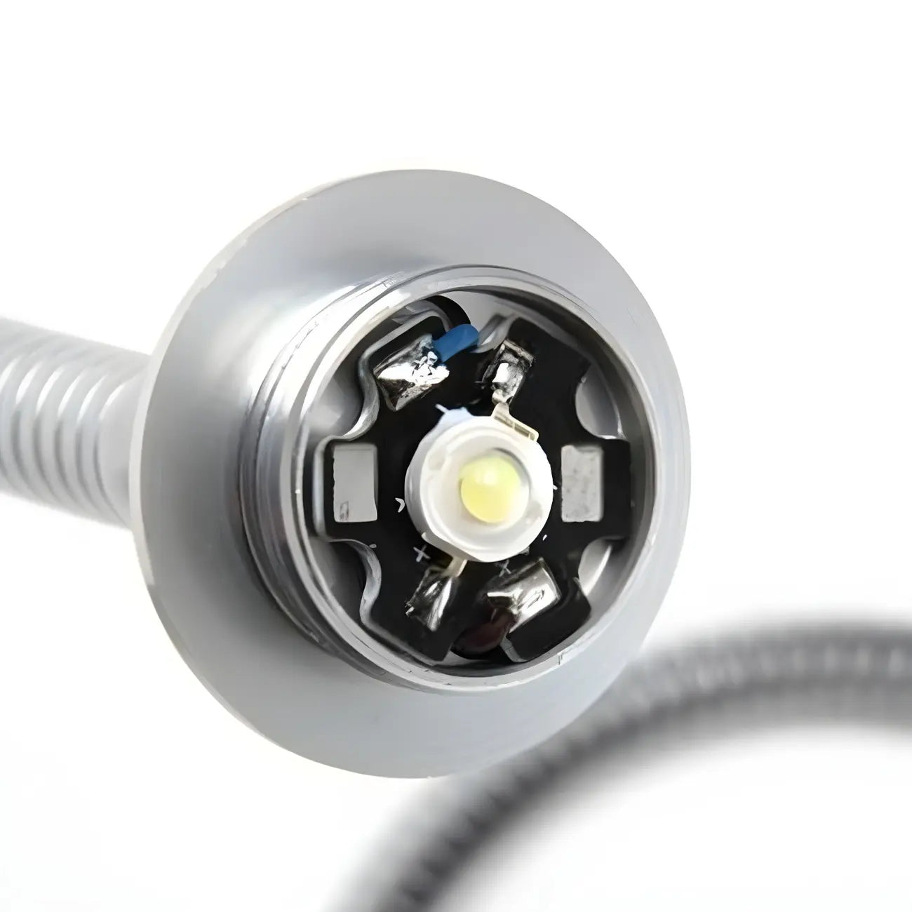 Modern Silver LED Vanity Light with Crystal for Bathroom Mirror