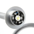 Modern Silver LED Vanity Light with Crystal for Bathroom Mirror