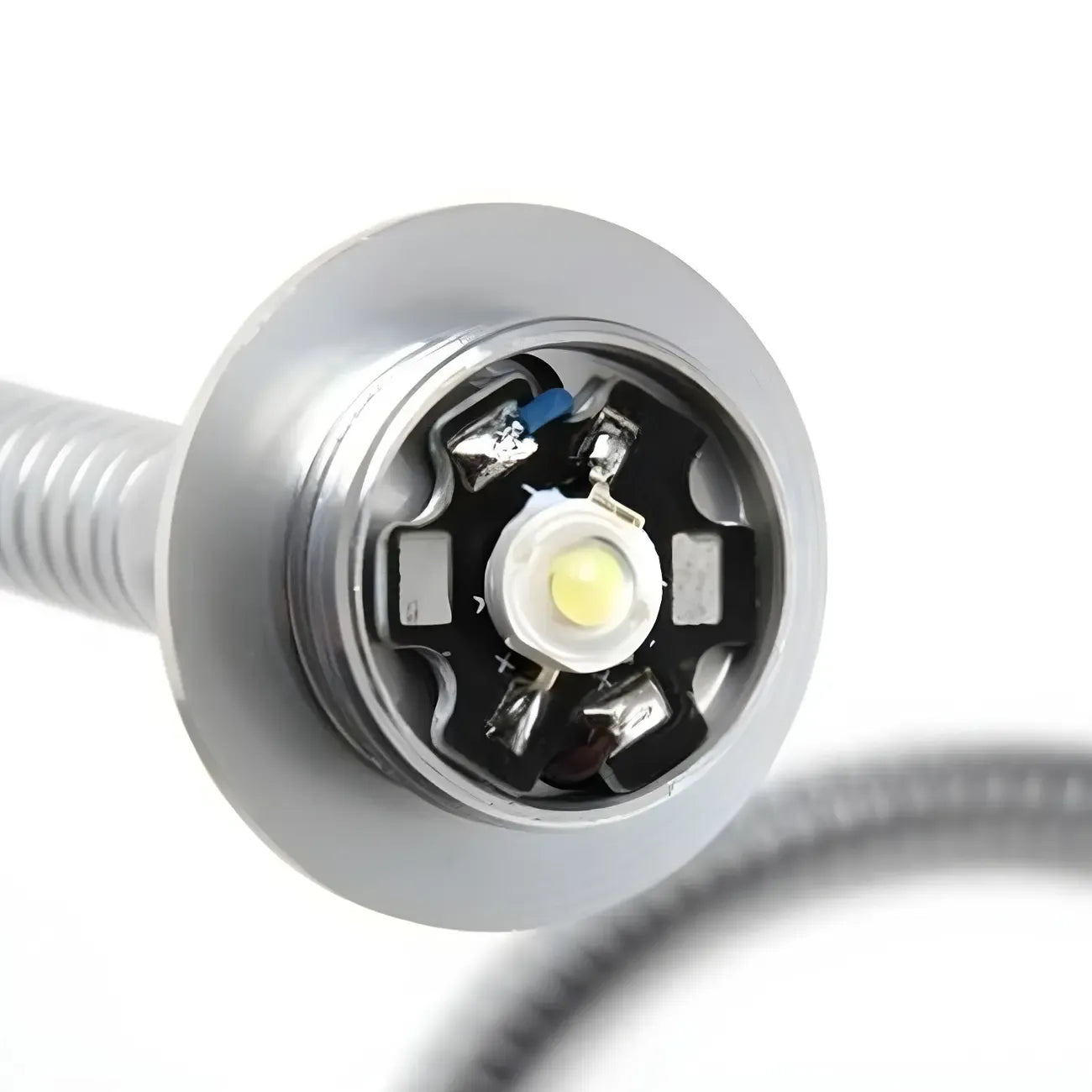 Modern Silver LED Vanity Light with Crystal for Bathroom Mirror