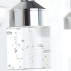 Modern Silver LED Vanity Light with Crystal for Bathroom Mirror