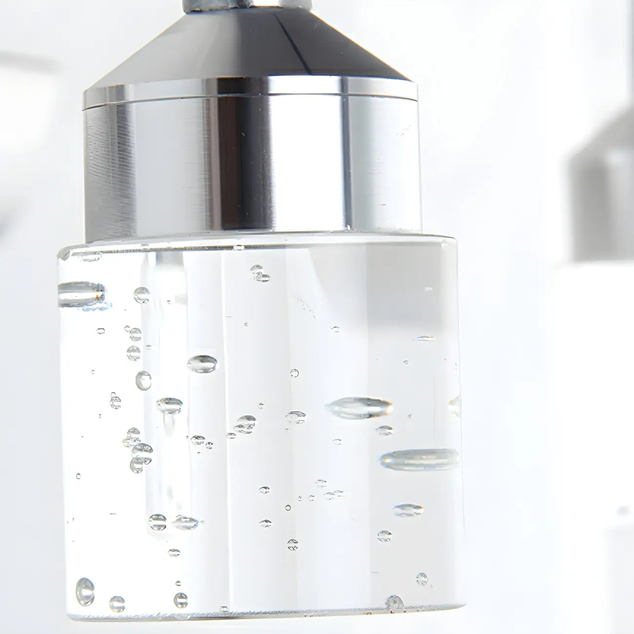 Modern Silver LED Vanity Light with Crystal for Bathroom Mirror