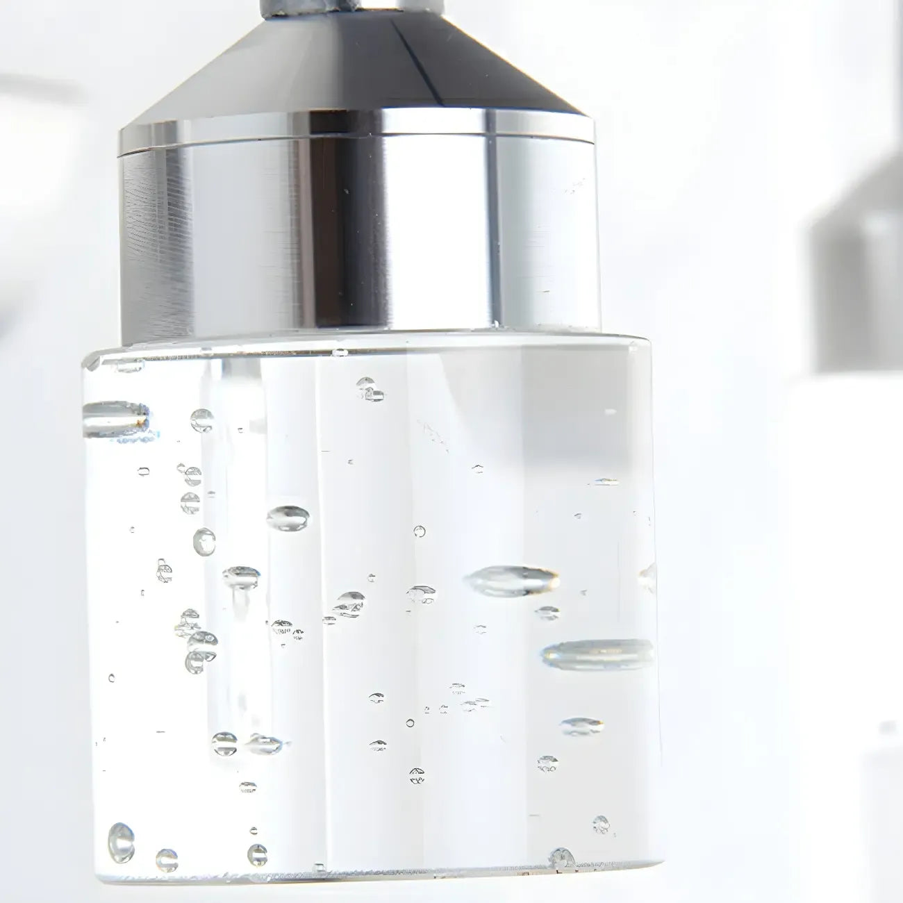 Modern Silver LED Vanity Light with Crystal for Bathroom Mirror