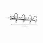 Modern Silver LED Vanity Light with Crystal for Bathroom Mirror