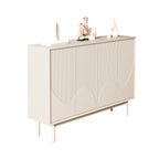 Modern Wooden Buffet Table with Kitchen Appliance Storage