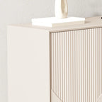 Modern Wooden Buffet Table with Kitchen Appliance Storage