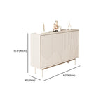 Modern Wooden Buffet Table with Kitchen Appliance Storage