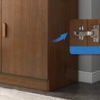 Modern Wooden Sideboard with Cabinets & Shelves
