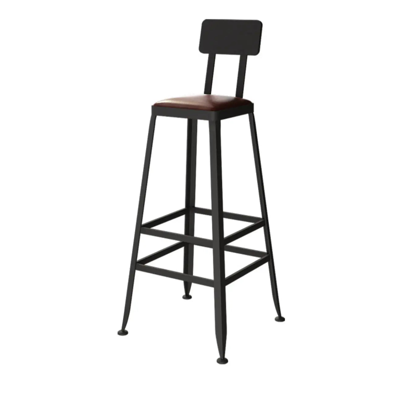 Industrial Solid Wood Bar Set with Metal Legs
